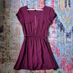 Donated: Mine Maroon/Burgundy Pocket Dress